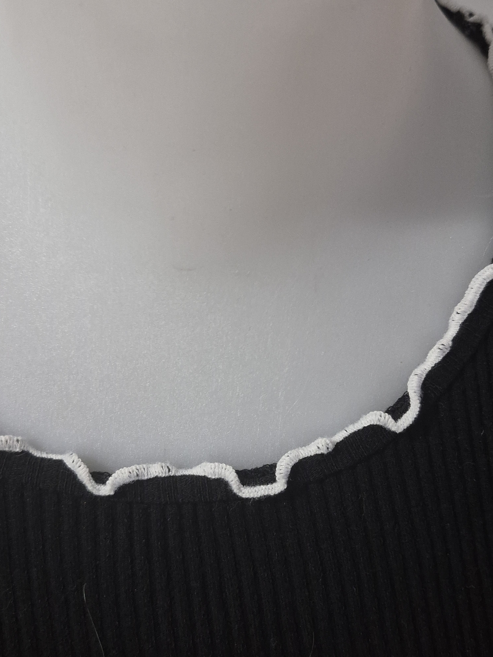 Zara Black Ribbed Mini Dress - Picture 2 of 3